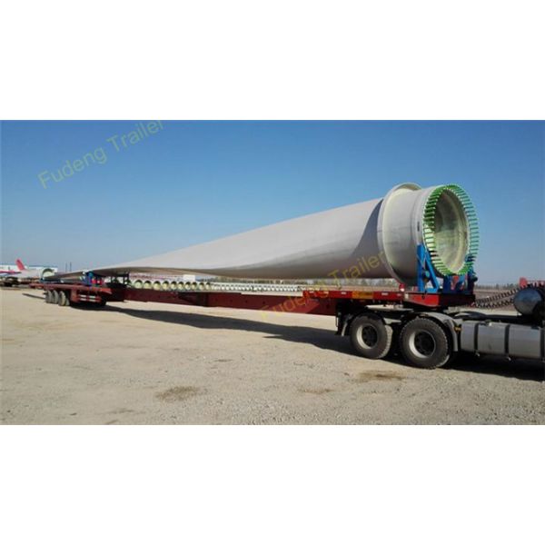 Steel Extendable Lowboy Trailer For 18 / 46 / 56 Meters Windmill Turbine Blade