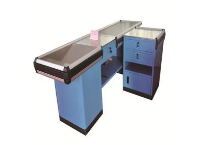 Small Supermarket Checkout Counter SPCC Material Dirt And Water Proof