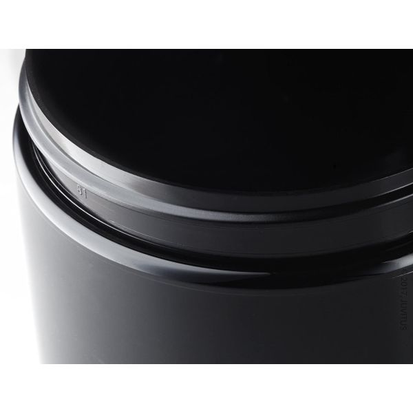 500ml Black Plastic Screw Cap Jars For Food Cosmetic Cream