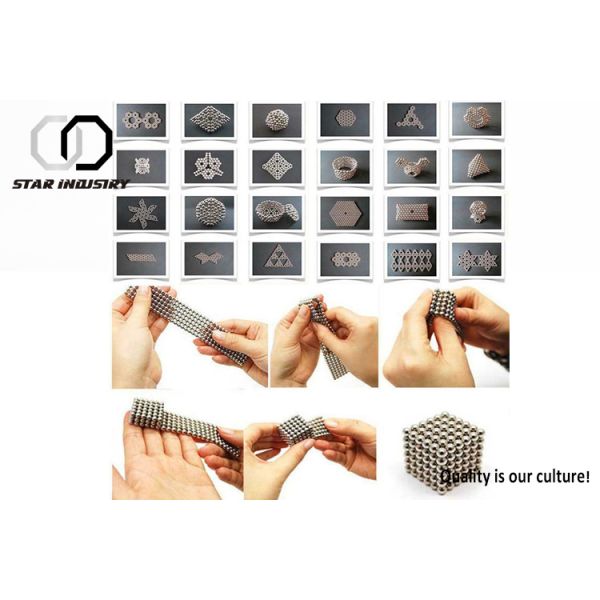 DIY Magnetic Steel Balls , Magnetic Balls Toy With Strong Construction