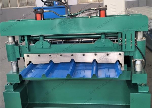 CR12 Roofing Corrugated Sheet Roll Forming Machine PLC For Metal Roof Making