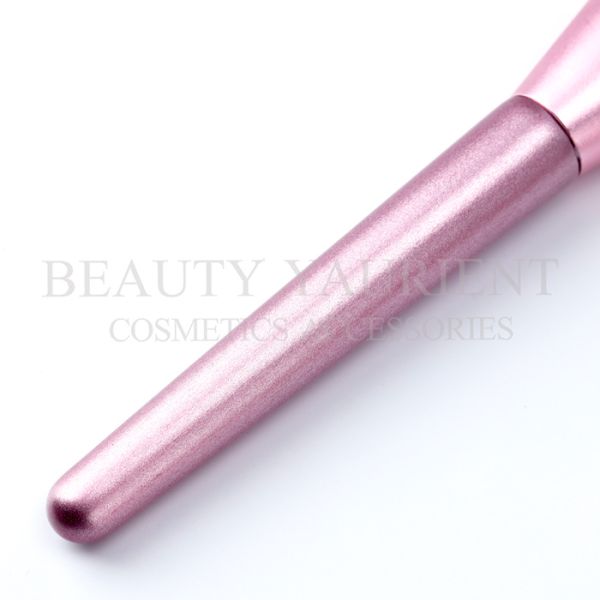 Big Fiber Foundation Makeup Brush Pearl Pink Aluminum Ferrule 85g