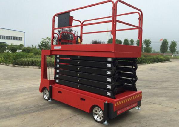6-11M Electric Self - propelled Scissor Lift / Aerial Work Platform 300KG Lift Capacity