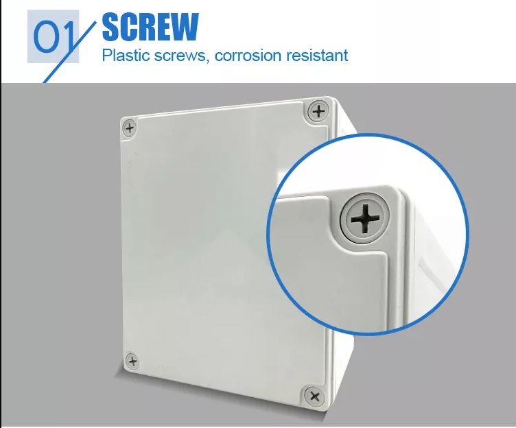 Коробка соединения 95*65*55mm PCB IP65 водоустойчивая электрическая с пластиковыми винтами