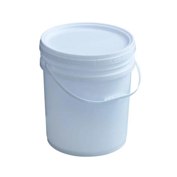 Custom Printed Round Plastic Paint Bucket With Lid Metal / Plastic Handles