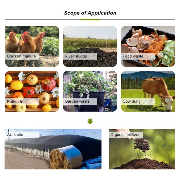 Машина для изготовления пленки для компостного покрытия для животного навоза пищевые отходы органические удобрения