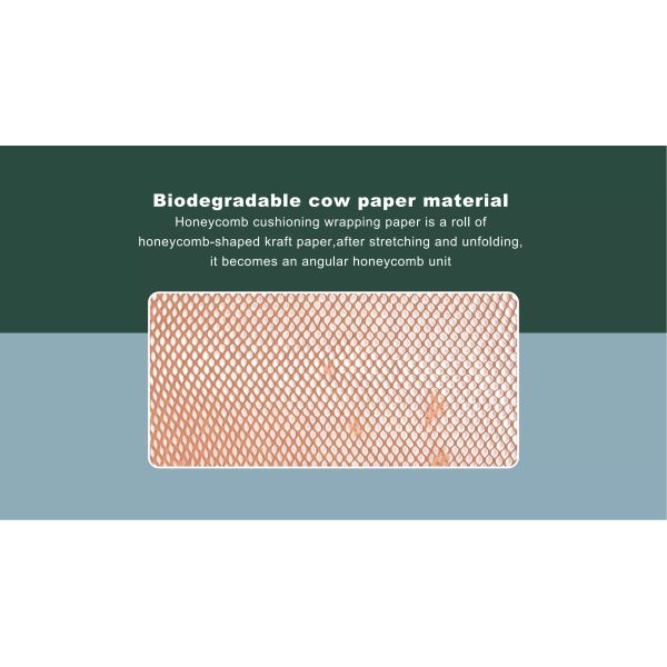 TSCX Biodegradable Eco Friendly Recyclable Logistics Packaging Protective Compostable Wrap Gift Cushioning Gift Honeycomb Paper