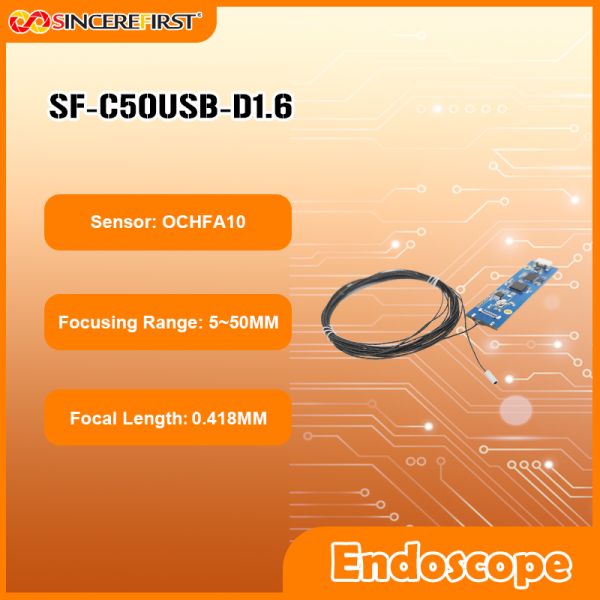 USB 2.0 OCHFA10 CMOS Machine Vision Endoscope Camera Module