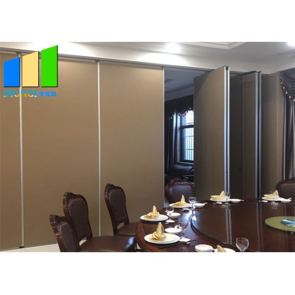 Séparation saine en aluminium pliable de porte coulissante d'hôtel de preuve de cloison de séparation de pièce