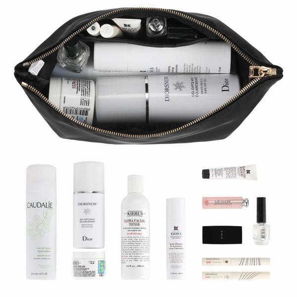 Nylon Makeup Bags with Nylon Zipper Travel Waterproof Toiletry Organizer Bag