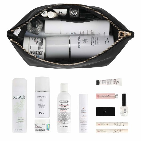 Nylon Makeup Bags with Nylon Zipper Travel Waterproof Toiletry Organizer Bag