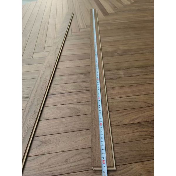52mm American Walnut Herringbone Parquet Flooring with 3MM Top Veneer and 1210 x 52 x 10MM Size