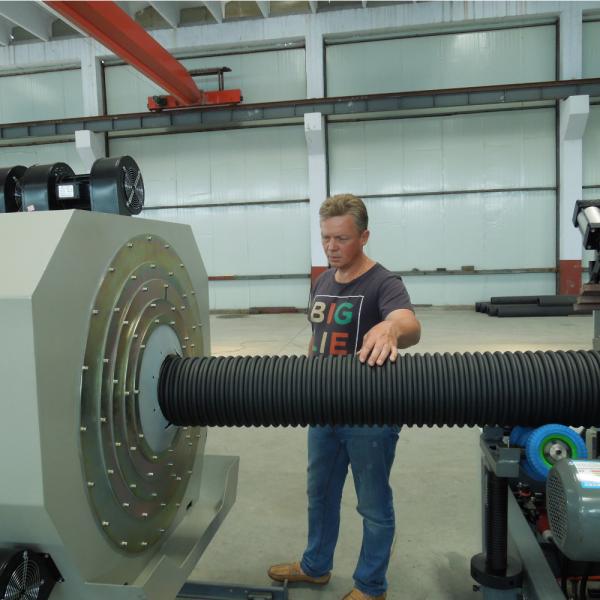 HDPE Hollow Wall Winding Pipe Extrusion Line Double-Wall Corrugated Pipe Machinery