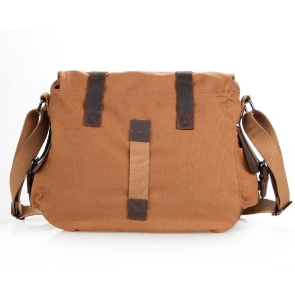 Сумка посыльного дела полиэстера случайная, сумка кожи дела людей 12oz