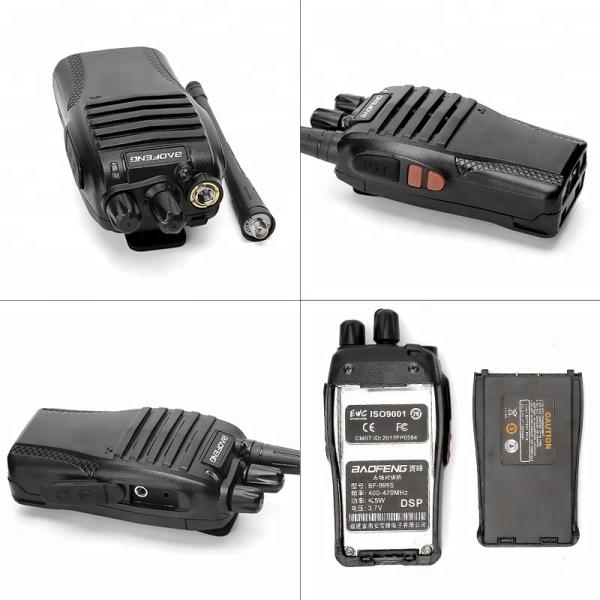 Flashlight Professional Walkie Talkies Bf-999s Walkie Talkie Uhf 400-470mhz