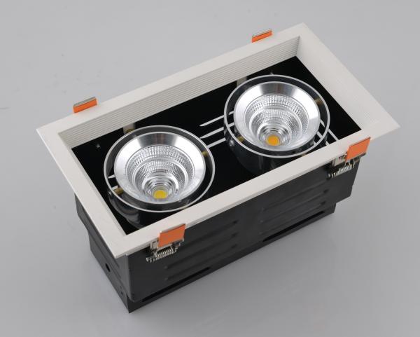 2*10W 1600LM High Power Double Head Squre Shape Citizen COB LED Grille Light