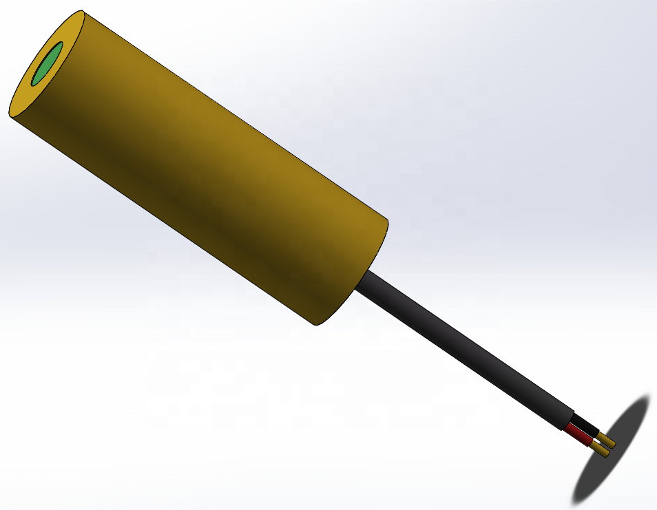 APC Power Type 1.8-2.3V 50mW Green Laser Module with PCB Inside Wavelength 545nm