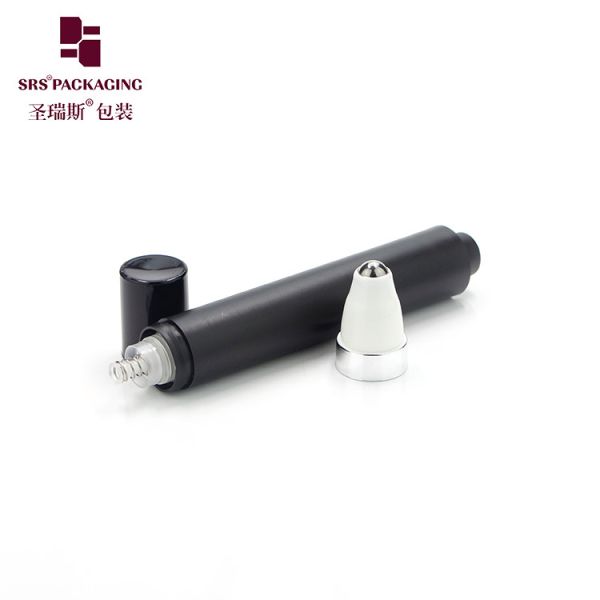 AY-15ML Black Eye Serum Airless Pump Roll On Bottle For Men