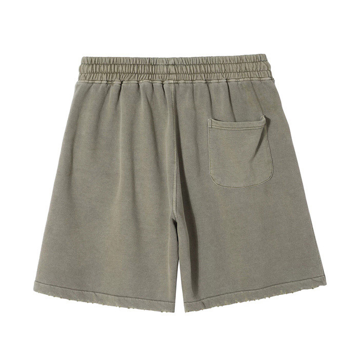 350GSM Sports Sweat Shorts Heavyweight Distressed Ripped Shorts Unisex