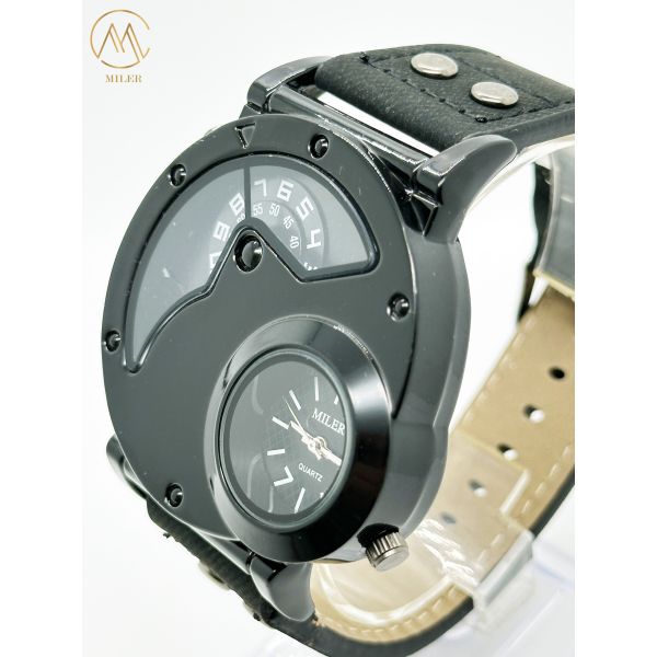 OEM Двойной Движение мужские спортивные часы с джинсовой лентой крючком застежка