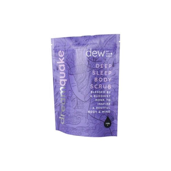 Beautiful Logo Print Custom Stand Up Pouch Body Scrub Pouch 240g