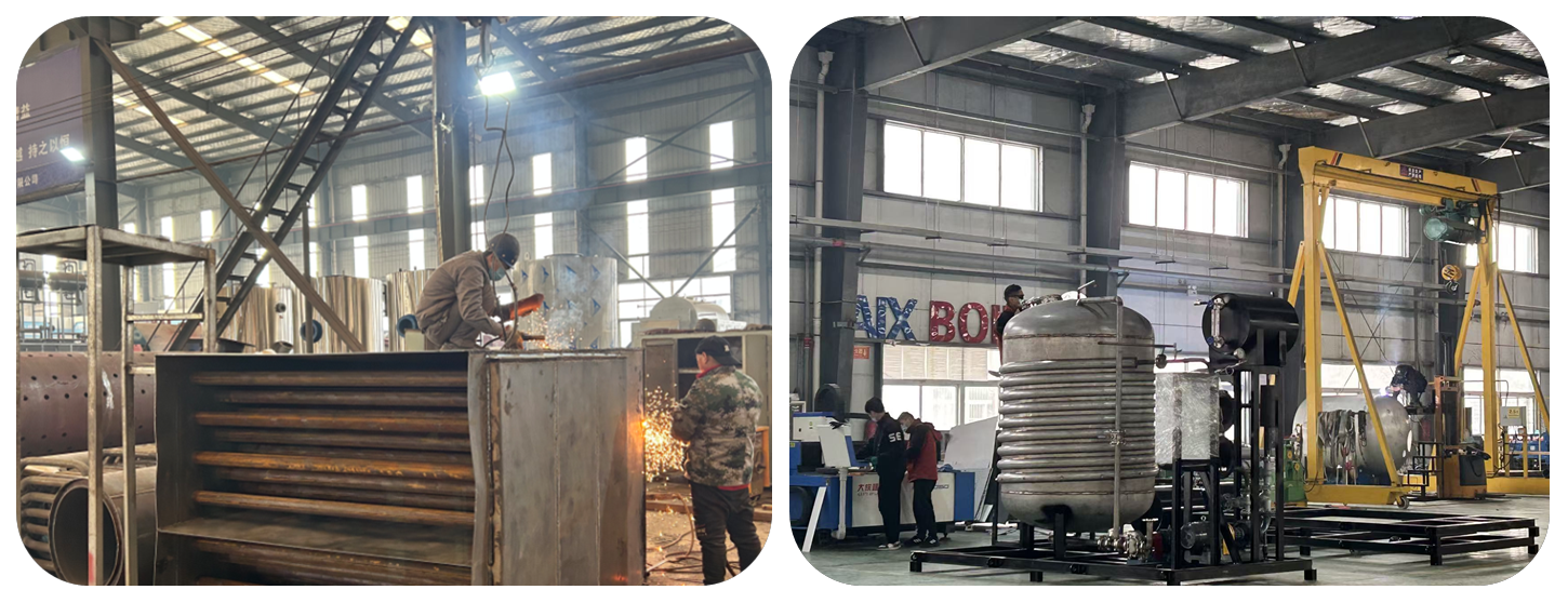 Fully Automatic 0.5 Ton Biomass Pellet Steam Boiler Vertical With PLC Control System