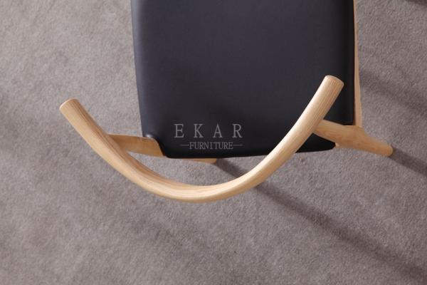 Modern Ash Wood Nordic Design Leather European Dining Chair