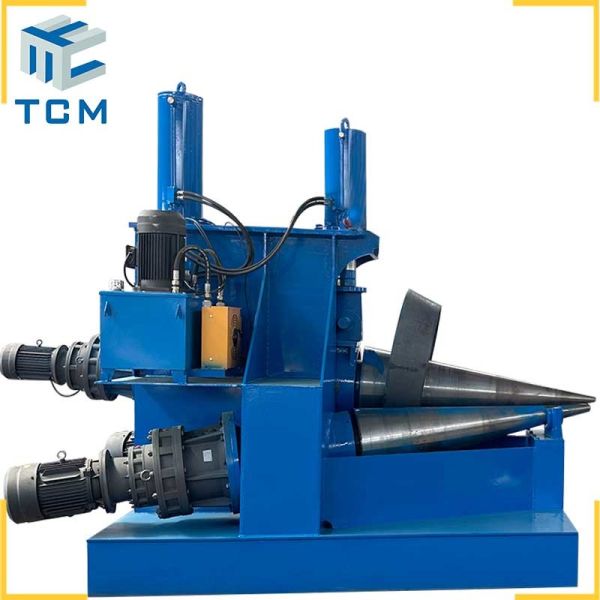 Steel cone folding machine conical head rolling machine from Hefei Trancar