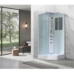 Fashionable aluminum alloy frame shower room with the roof and tray