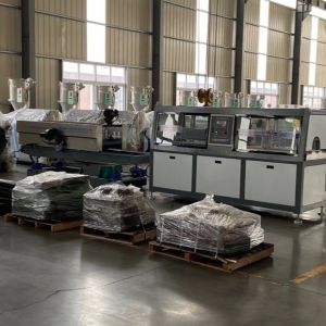 Plastic Single Wall Corrugated Pipe Making Machine for HVAC Ventilation Duct / Flexible Air Hose Production Line