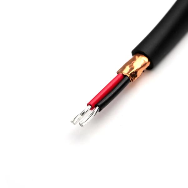 20AWG 2-Conductor Shielded Power Cable with Female Crimp Terminals, RoHS