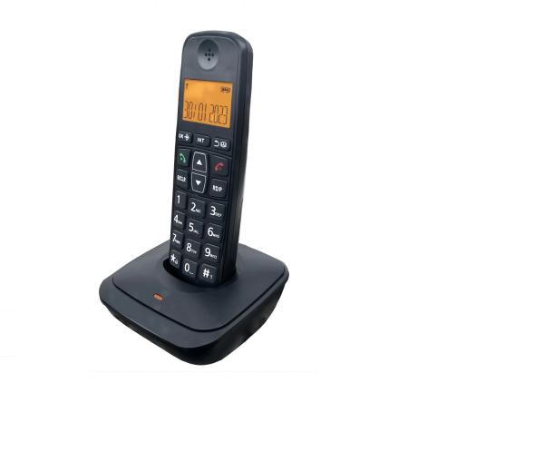 D1007 Digital Cordless Phone Handheld for Home Office Low Radiation Clear Sound E65A
