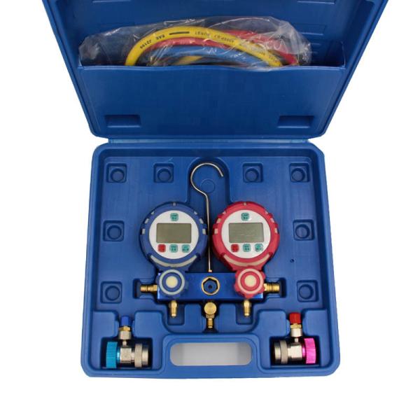 Refrigerant Vacuum Pressure Gauge Brass Digital With LCD Display