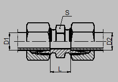 Соединитель l серия штуцеров трубки обжатия внешней нарезки Eaton 1C метрический 24 градуса
