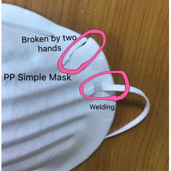 Fiberglass Free Disposable Breathing Mask , Disposable Dust Respirators For Food Industry