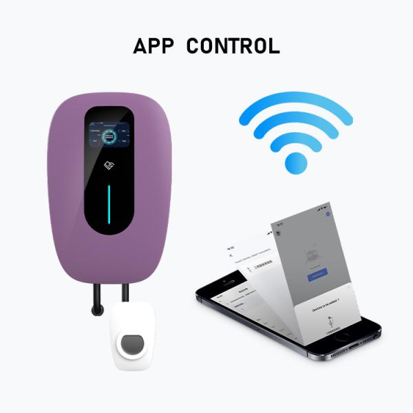 16Amp Supermarket Single Phase Electric Car Charger 4G Fast EV Charger AC 200V