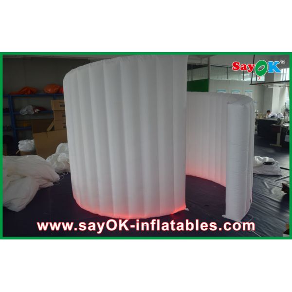 Inflatable Photo Booth Hire Large 4mL X 3mH Inflatable Spiral Wall , Strong Oxford Cloth LED Wall