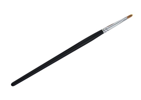 Portable Black Lip Liner Brush Cosmetic Makeup Brushes With Wooden Handle