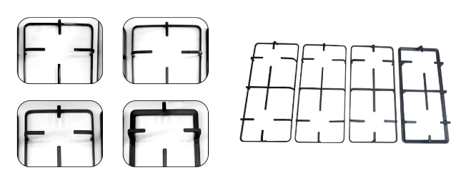 Cocina a gas independiente multifuncional con encendido y luz para uso en la cocina