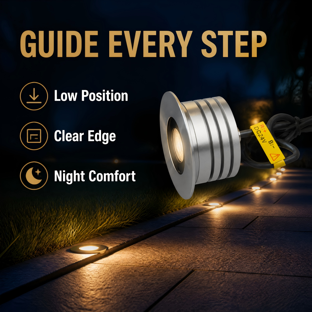 12V 24V LED Buried Ground Lights Low Voltage High Luminous For Swimming Pool Surrounding