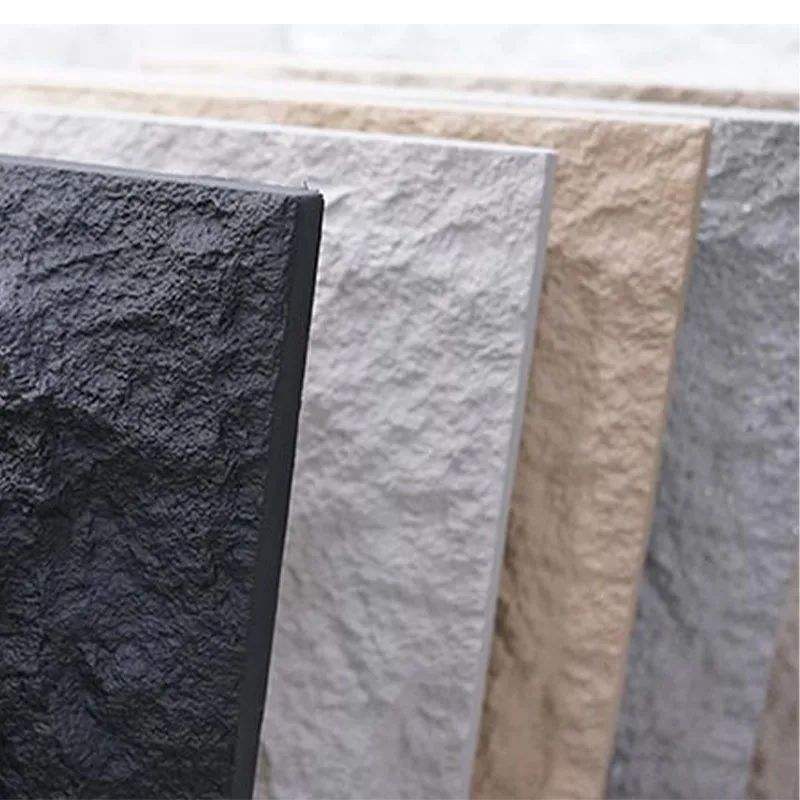 Modern Design Outdoor Exterior Decorative PU Faux Rock Polyurethane Stone Panel