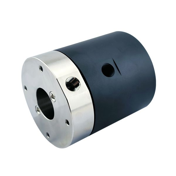 2-Channel Liquid Slip Ring with G1/4 Standard Interface and IP51 Protection for 60 RPM Fluid Transfer