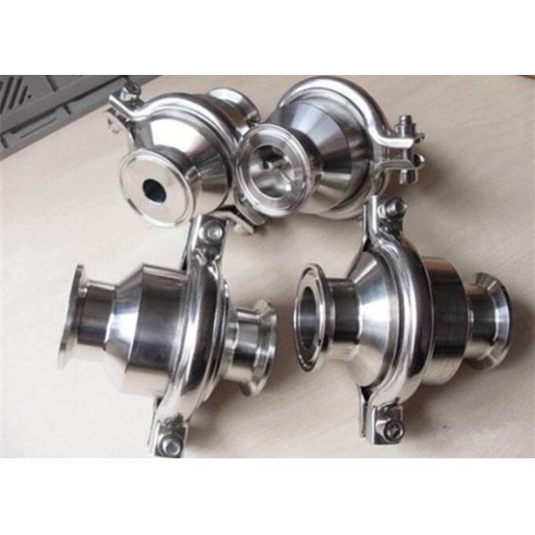 Y - Ball  2 Inch SS Check Valve  Two Piece Hygienic Check Valve For Pharmaceutical Industry