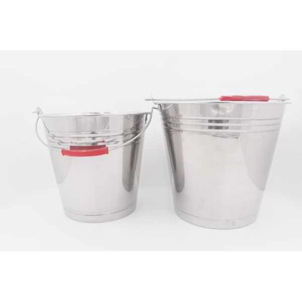 1.5L Kitchenware stainless steel water bucket thickness stainless steel bucket with big handle