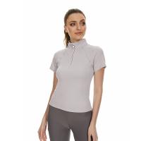 Habillement équestre de Gray Nylon Horse Riding Base de femmes supérieures roses de couche
