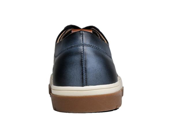 Leather Round Toe Mens Lace Up Sneakers Fashion Mens Skateboard Shoes