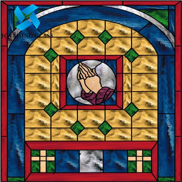 Painéis decorativos luxuosos Crystal Art Glass For Door do vitral