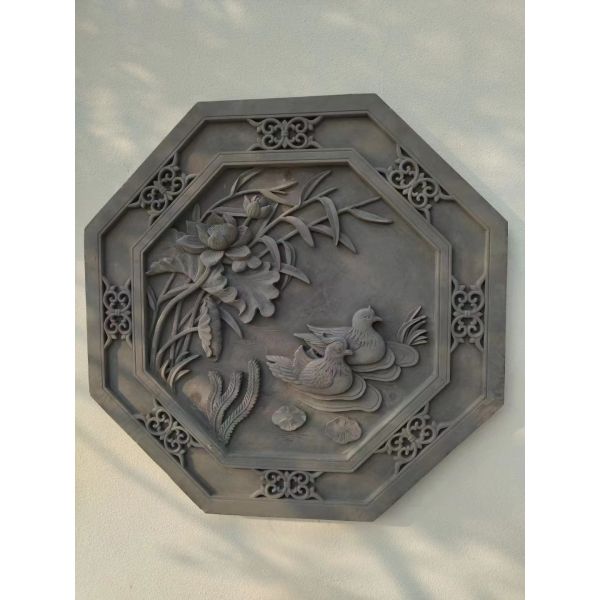 Естественный синий Cnc песчаник рельеф вручную резные песчаник