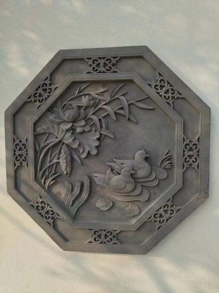 Natural Blue Cnc Sandstone Carvings Hand Carved Sandstone Relief