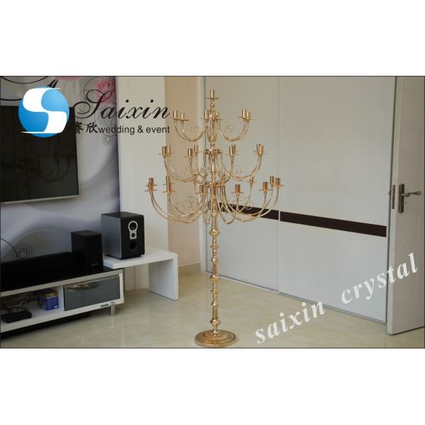 Настоящий восковый столб свеча центральные фигуры свадебные центральные фигуры со столом из канделябра